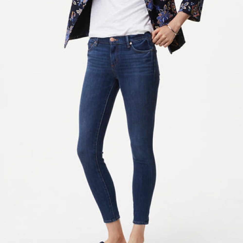 Loft Petite Denim Leggings in Indigo